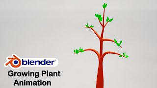 Blender 3.2 tutorial - Growing plant animation tutorial for beginner || Blender tutorial ||