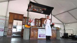 Chef du Jour Rick Bayless at the Taste of  Chicago Cooking Corner