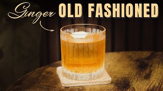 Ginger Old Fashioned - Spicy and Fruity 🫚🍑