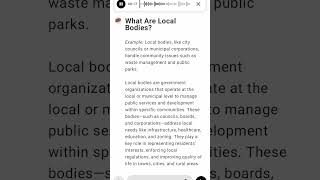 What Are Local Bodies?