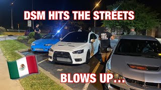 DSM STREET RACES THEN BLOWS UP..... DSM VS BOOSTED 370Z, BOOSTED CIVIC, EVO, SCATPACK CHARGER