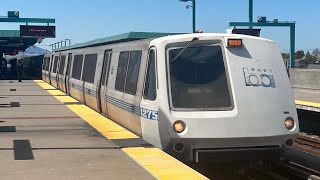 Bay Area Rapid Transit 1975 Rohr A2 car 1275 on the Red line