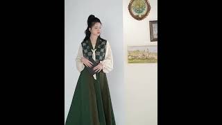 Asian Style Dress Chinese Tang Style Modern Hanfu Vedio #fashionhanfu #clothes #fashion