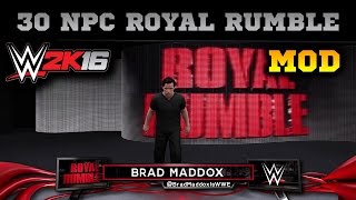 WWE 2K16 Royal Rumble Match! Over 30 NPCs Unlocked