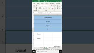 Hidden features in Format Painter #excel #exceltricks #exceltraining #excelforteachers