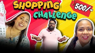 500 Rupees Shopping Challenge: Wife vs. Sister in Bangalore's Commercial Street!