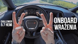 Wrażenia POV | DODGE CHALLENGER 5.7 HEMI V8 2017 | Onboard Drive 4K