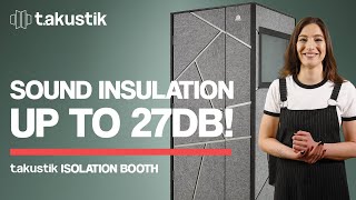 Sound insulation up to 27dB! | t.akustik Isolation Booth