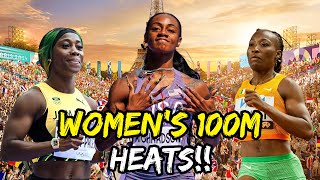 Women’s 100m Paris 2024 Heats: Ta Lou-Smith, Fraser-Pryce & Sha'Carri Richardson!