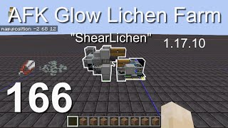 How to build an AFK Glow Lichen Farm (1.17.10) - Minecraft Bedrock Tutorials(166)