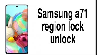 Samsung a71 network unlock nepal/samsung a71 network unlock without boxdongle/samsung a71 regionlock