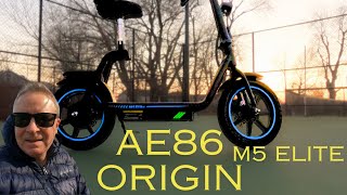 AE86-ORIGIN M5 ELITE ELECTRIC SCOOTER ASSEMBLY AND REVIEW