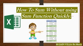 How To sum Without Using Sum Function