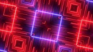 4K Neon Multicolored lines Background Animation 34