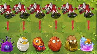 Pvz 2 Challenge - Which Plant Can Defeat 5 Bighead Allstar Zombies - Who's Best Plant ？