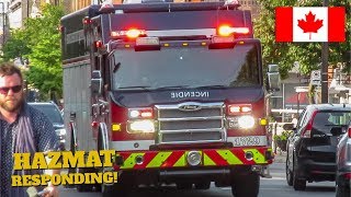 Montréal | *RARE* Montréal Fire Service (SIM) Hazardous Materials Rescue 1729 Responding