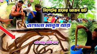 সিলেটের গ্রামের আজব মাছের হাট বাজার / Sylhet Fish Market / sylhet Bangladesh / dh travelling info