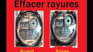 Effacer les rayures d'une montre