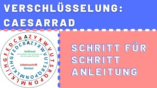 Verschlüsselung - Bastel dir dein eigenes Caesarrad! Schritt für Schritt Anleitung