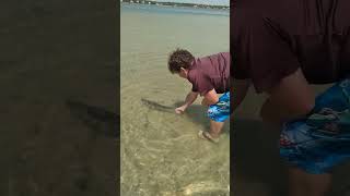 Catching a fish @ Gulf shores, Alabama