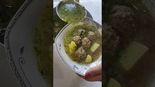 Quzu Küftə Şorbası | Lamb Meatballs Soup