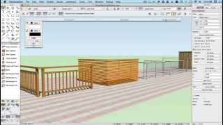 Using the OzCAD Draw Handrails Tool in Vectorworks 2015