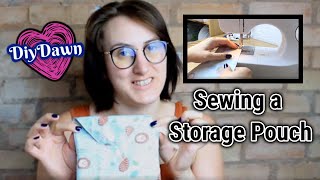 How to sew a storage pouch | Sewing Tutorial | DiyDawn