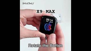 X9 Max🔥🔥2.0 inch Screen Size | Zinc Alloy Body | Rotate Button | #smartwatch #series8 #shorts