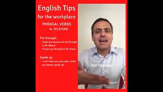 TROVOLAVORO ENGLISH TIPS: Pillola 10 - Phrasal verbs utili quando si parla al telefono