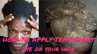 HOW TO DYE YOUR HAIR YOURSELF_ How to Apply a temporary hair dye & wash off with shampoo whenever