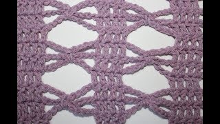 mesh lace stitch how to crochet - pattern 13