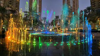 Dubai Marina Walk Fountain - A Ripple Effect By Erik Mongrain (Cut Short)