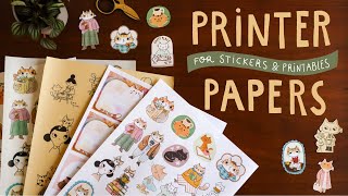 Printer Papers I Use For Stickers And Printables