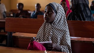 After missing years of school due to conflict, Fatima is determined to catch up