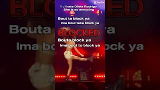 BLOCKED #oliviarodrigo #template #taylorswift #sabrina #tatemcrae #gracieabrams #melaniemartinez