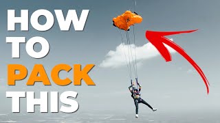 POV: How to pack a skydiving parachute | From start to finish 📝