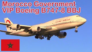 ✈️ Boeing B747-8 BBJ/VIP - Morocco Government landing @ Hamburg