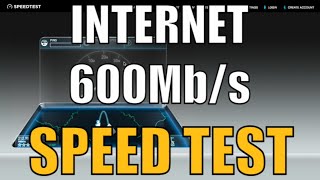 Internet 600Mb/s przez światłowód - speed test