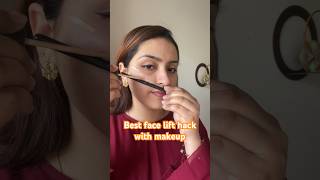 Face lift hack#youtubeshorts #ytshorts #trendingshorts #makeupartist #makeuphacks