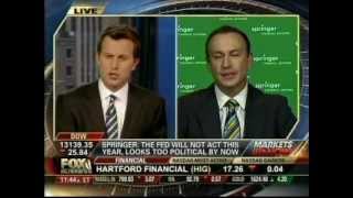 Keith Springer- Fox Business News 8-10-12 - Bernanke to Save Qe3 If We Go Over Fiscal Cliff?