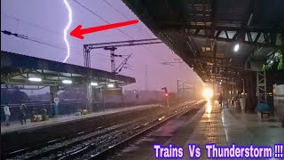 Heavy Thunderstorm !! Forces the Trains to Crawl in the High Speed Mumbai-Vadodara Route