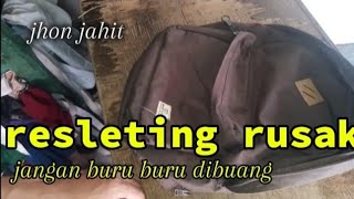 CARA MUDAH GANTI KEPALA RESLETING TAS DENGAN CEPAT