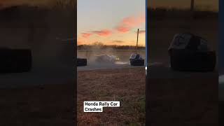 Honda Rally Car Crashes