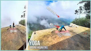 6 Basic To Advance Back Bending Postures | Back Bending Yoga Flow | Yoga Around Mountains