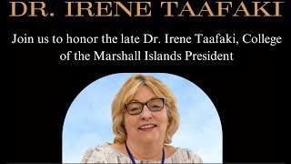 In Memory of Dr. Irene Taafaki from Marine Science Program