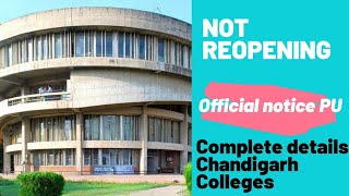 PU latest update on college reopening in Chandigarh | Online semester suggested by PU Chandigarh