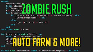 ZOMBIE RUSH | HACK/SCRIPT | AUTO FARM, LAG ALL & MORE!