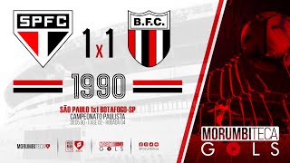 São Paulo 1x1 Botafogo-SP - Paulista - Fase 02 - Rodada 04 - 30/05/90