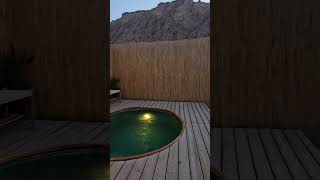 Dome tent dip pool #danganddidi #travel #traveldestinations #glamping #alain #nature #dometent #pool