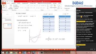 Dudas - 11 de Mayo - Calculo Integral y Ecuaciones Diferenciales